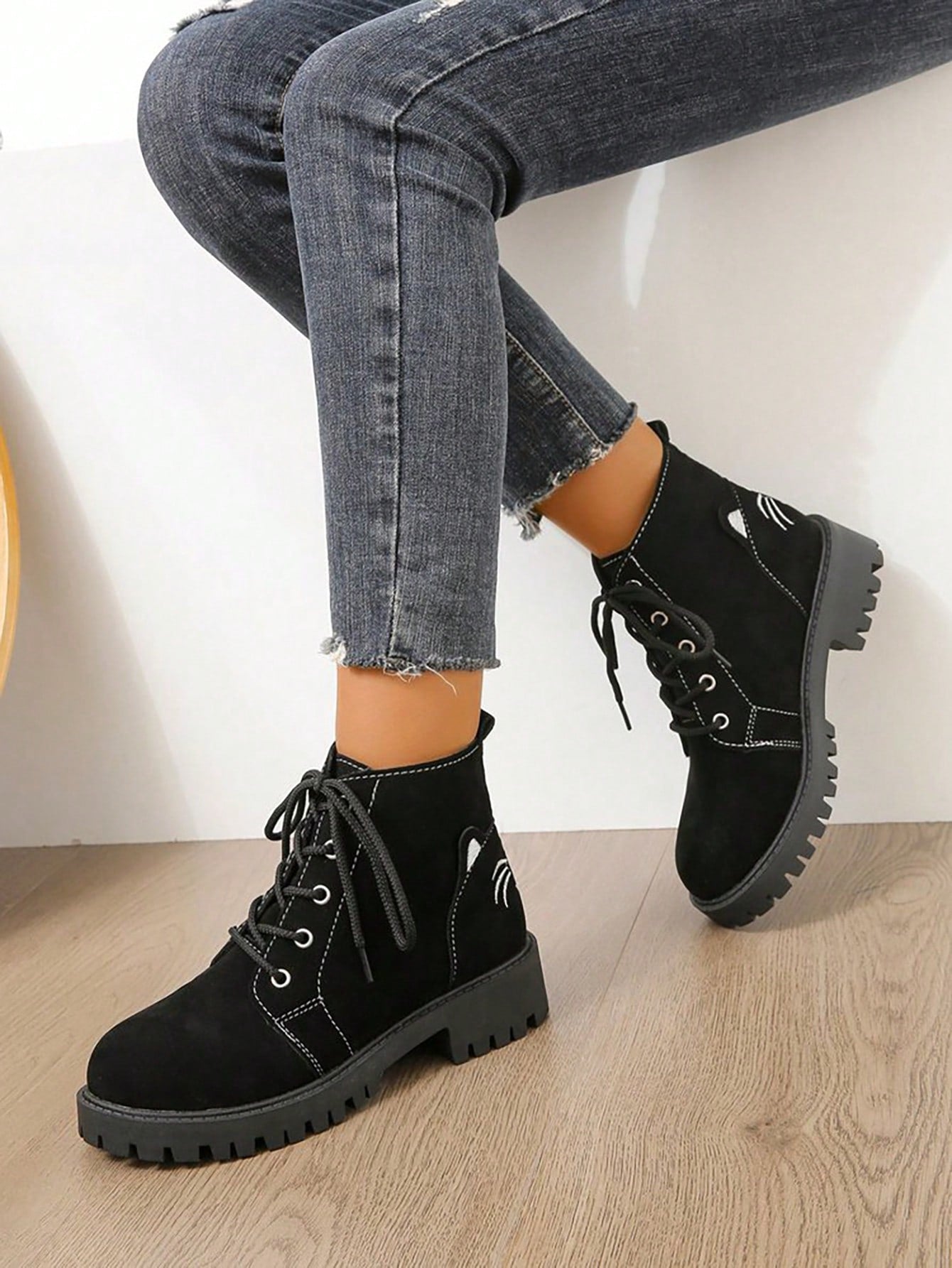 Women's Fashion Boots-Black-2
