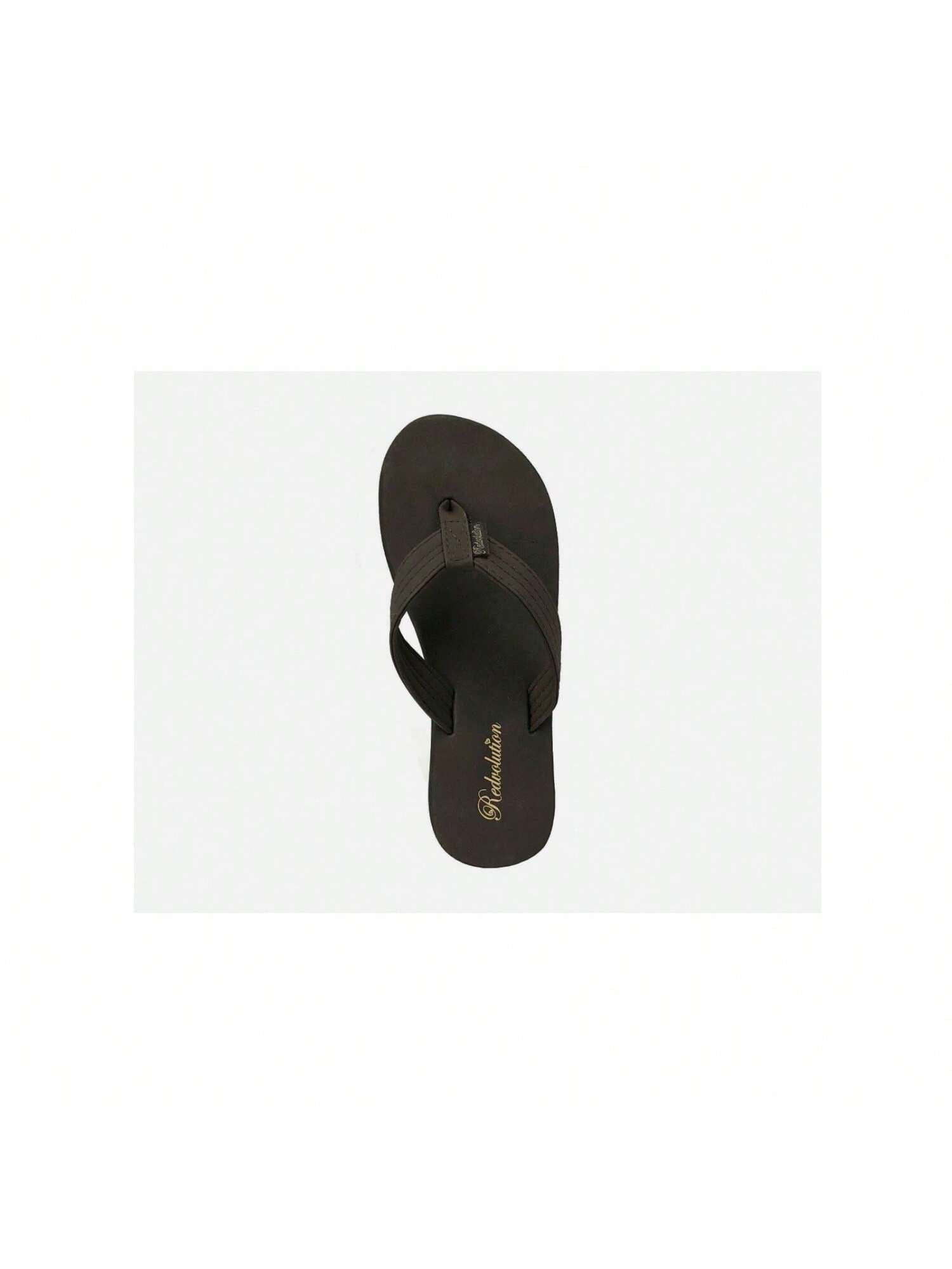 Women's Classic Beach Flip Flop Soft Sandal-1033-Brown-1