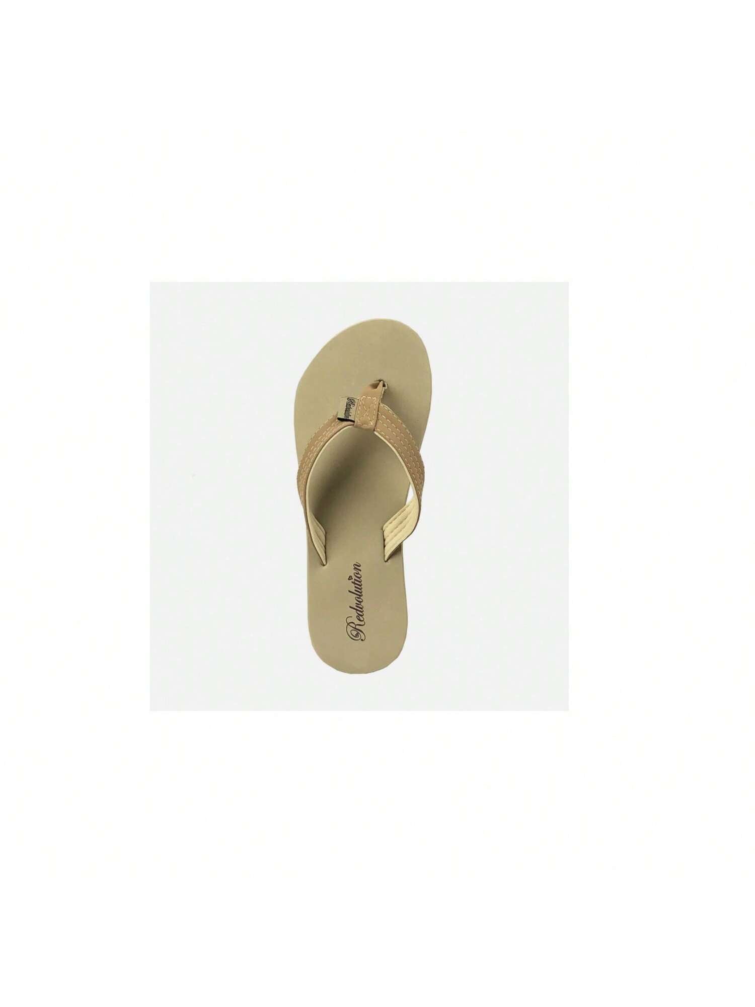 Women's Classic Beach Flip Flop Soft Sandal-1033-Camel-1