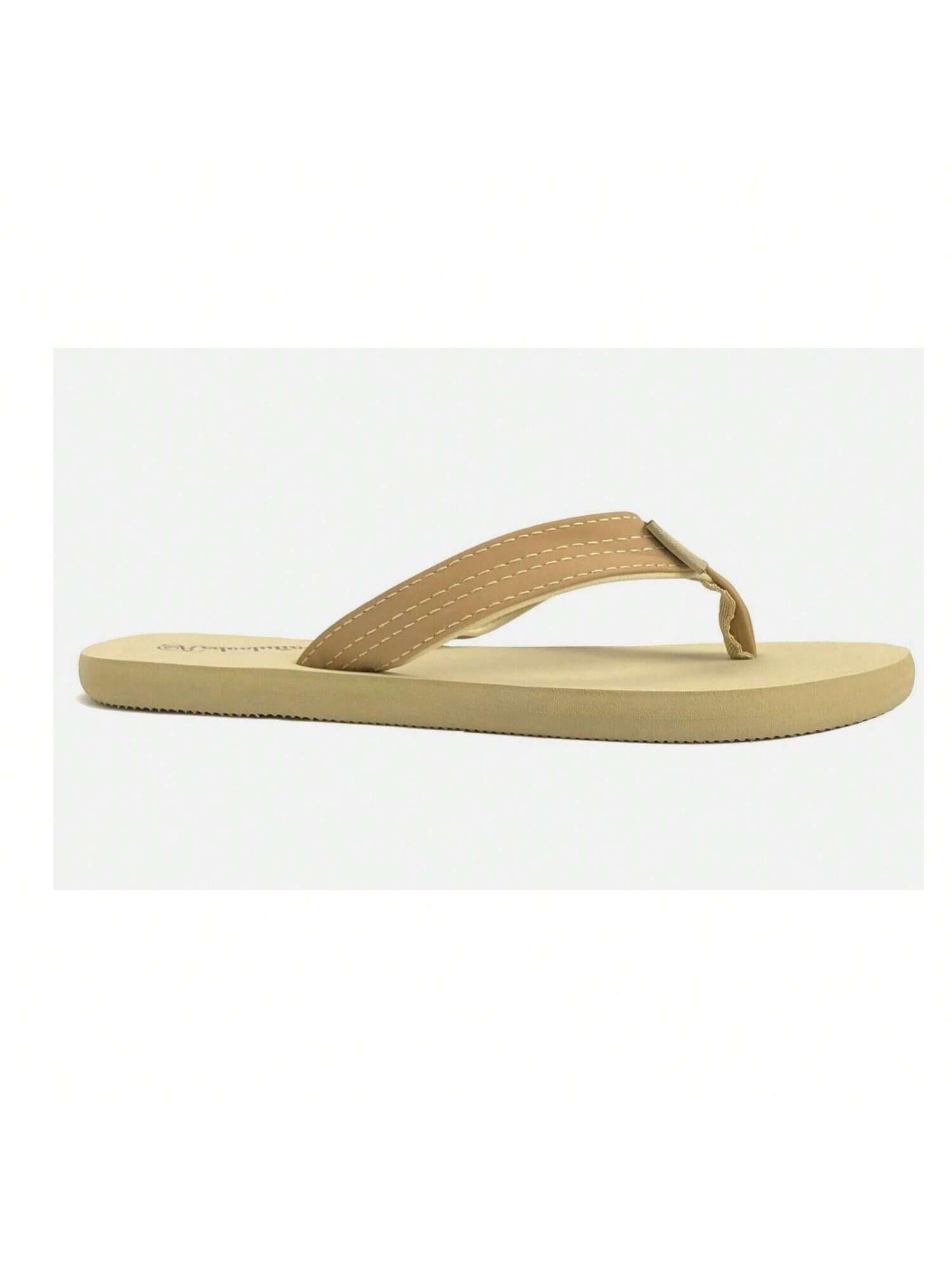 Women's Classic Beach Flip Flop Soft Sandal-1033-Camel-2